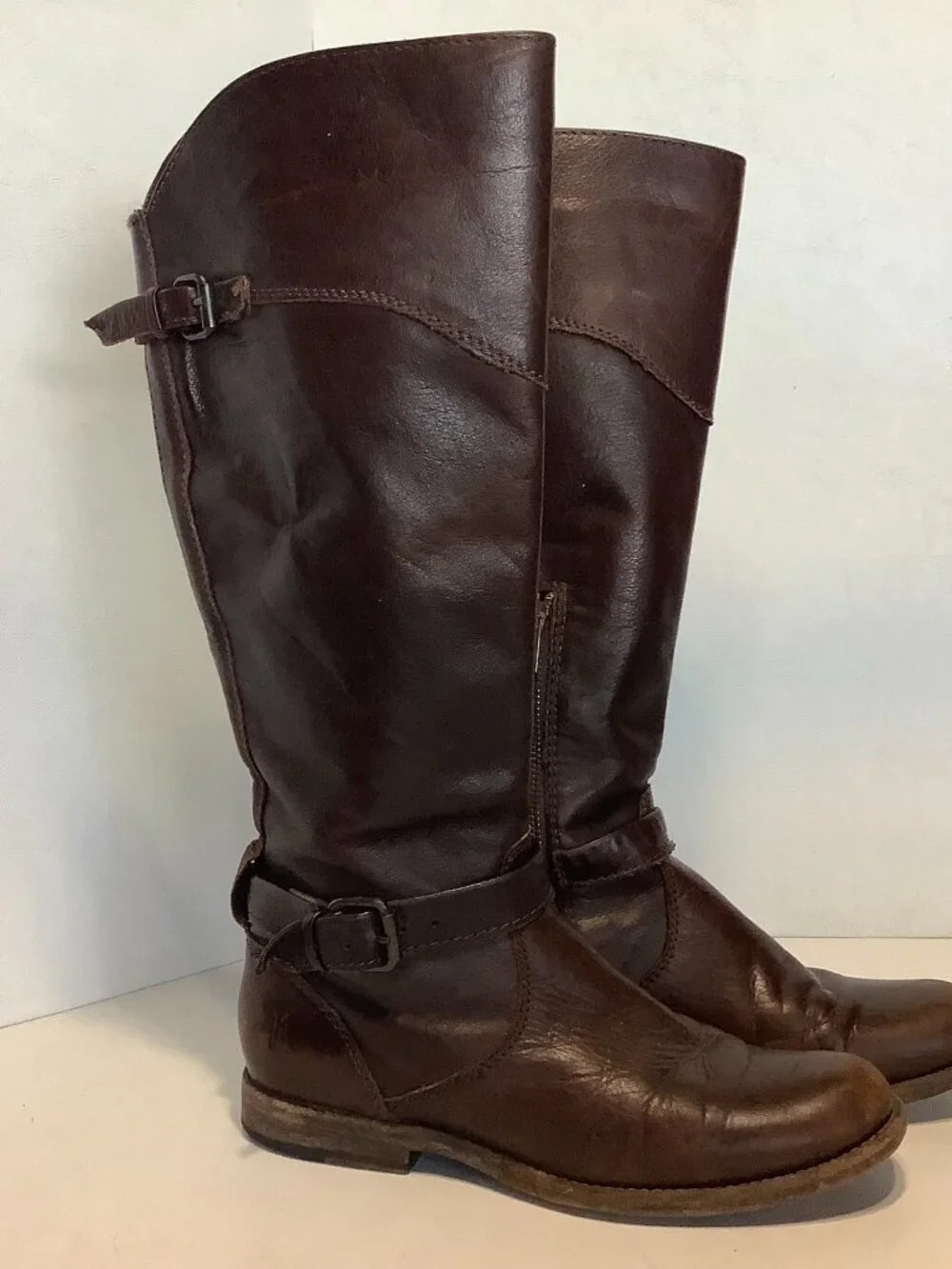 Frye Leather Phillip Riding Equestrian Boots Women’s 7.5 B Brown